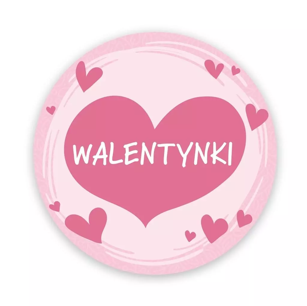 Naklejki okolicznościowe - Walentynki Serca 24szt - Papiernicze i szkolne