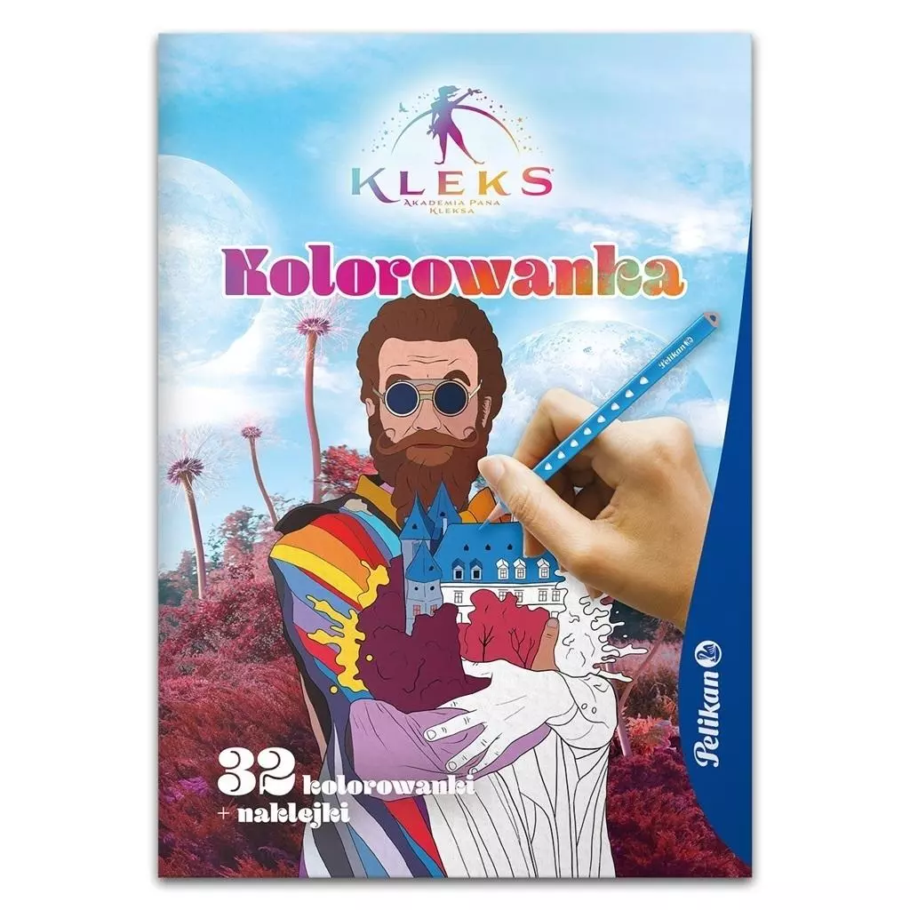 Kolorowanka A4/32K z naklejkami - Książki