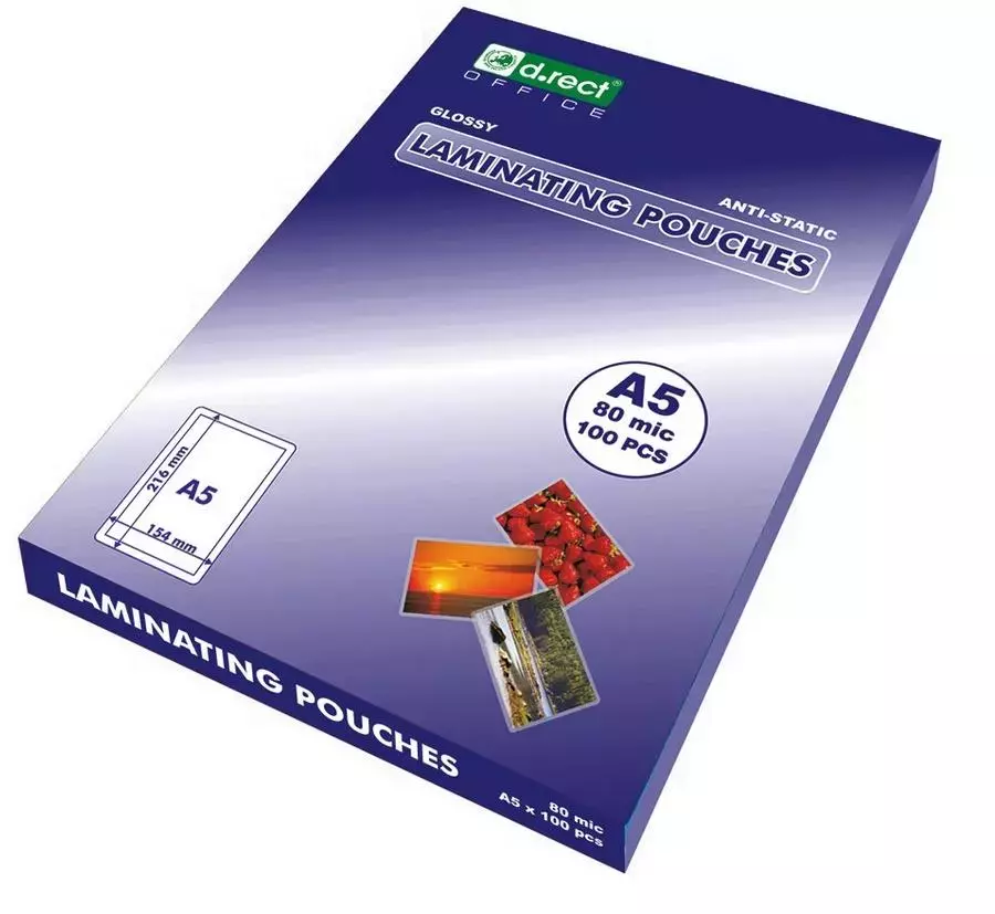 Folia laminacyjna A5 80 mic a'100 D.RECT - Papiernicze i szkolne