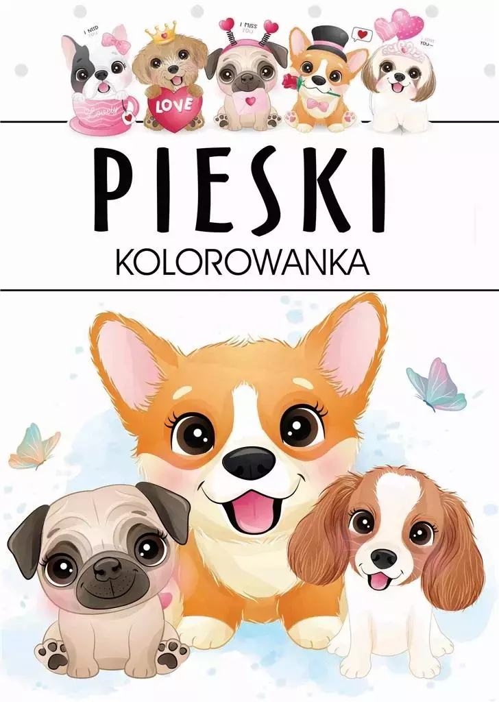Pieski. Kolorowanka - Książki