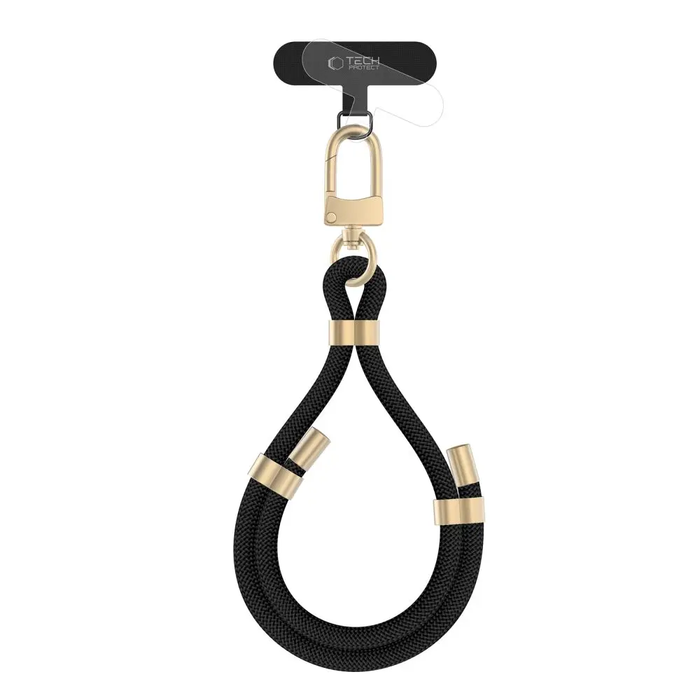 Tech-Protect C4S Rope Wrist Strap BLACK/GOLD - Elektronika i akcesoria