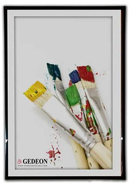 Ramka 21 x 29,7 cm plastikowa czarna, Gedeon - Papiernicze i szkolne