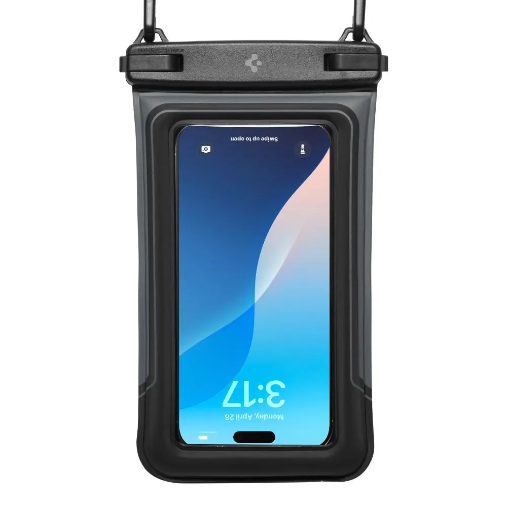 Spigen A611P Universal Waterproof Floating Case 2-Pack Matte Black - Elektronika i akcesoria