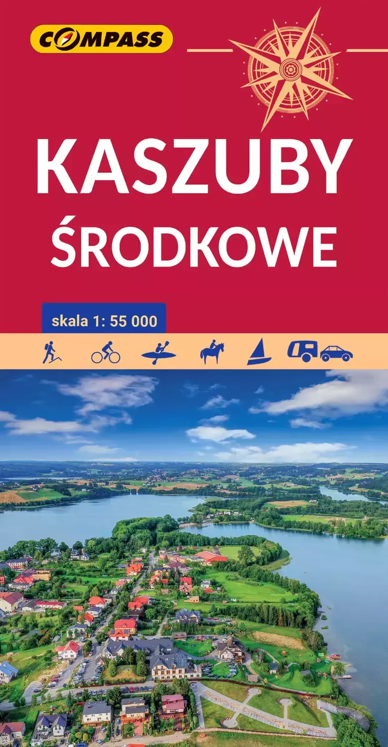 Kaszuby Środkowe. Mapa w skali 1:55 000 - Książki