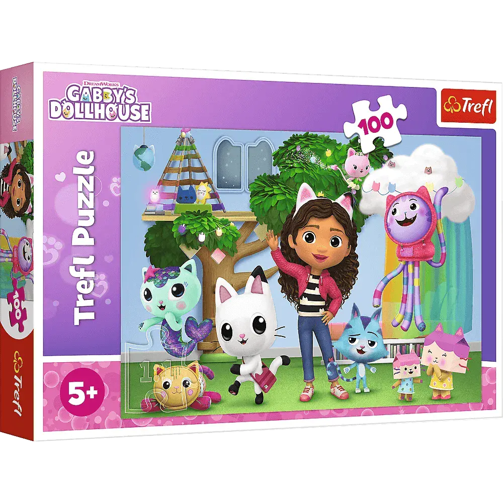 Puzzle 100 elementów. Koci Domek Gabi - Puzzle