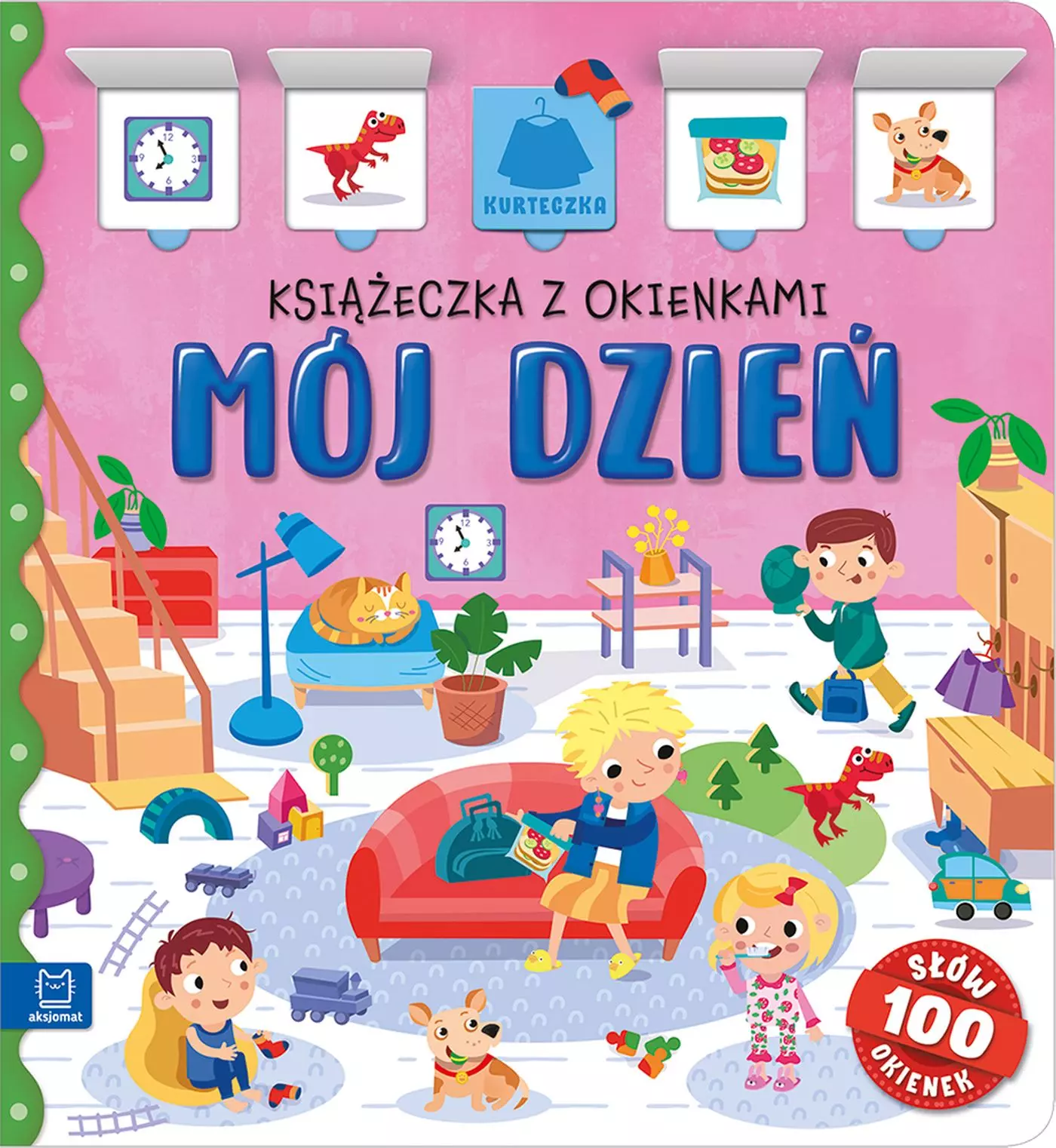 Mój dzień. Książeczka z okienkami. 100 okienek – 100 słów - Książki