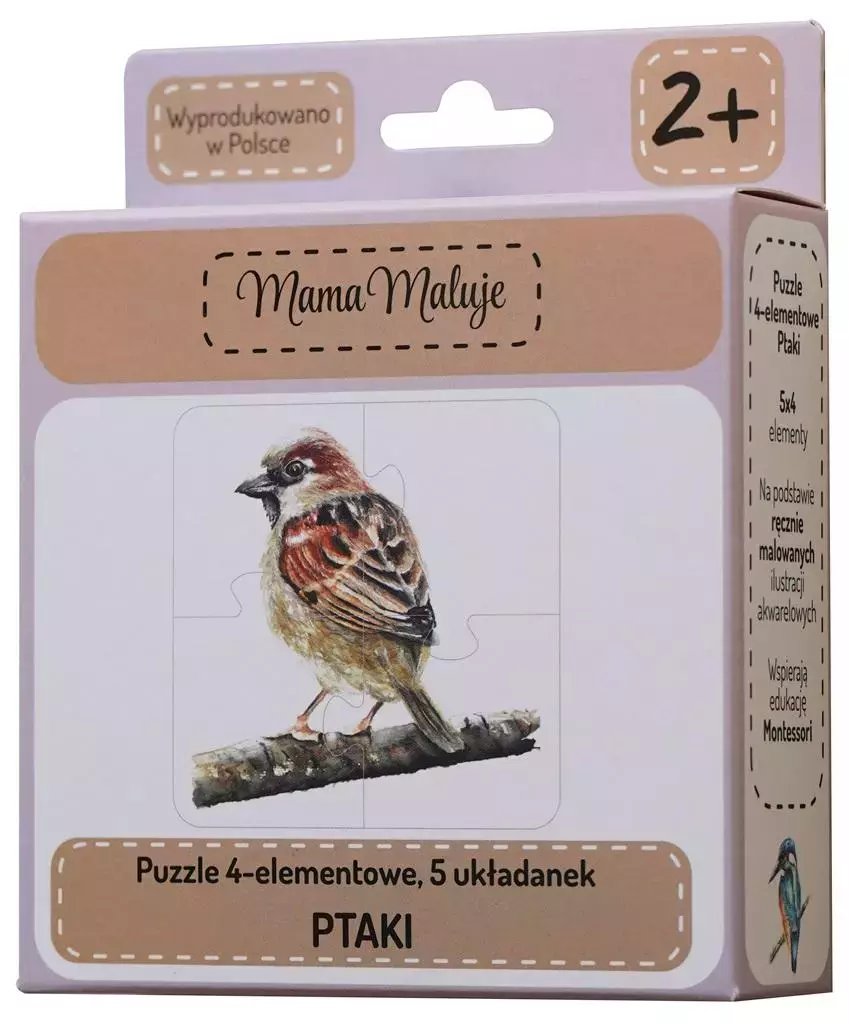 Puzzle 4-elementowe Ptaki - Puzzle