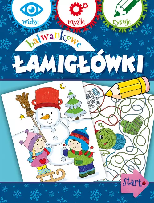 Widzę, myślę, rysuję. Bałwankowe łamigłówki - Książki