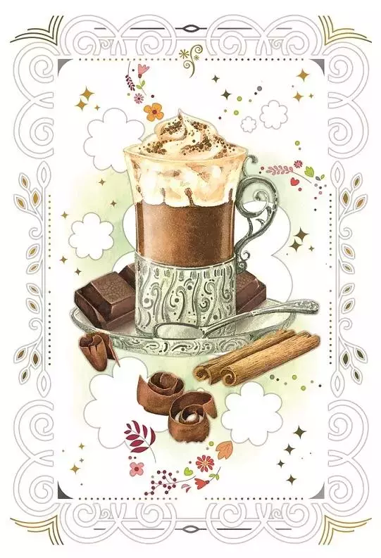 Karnet 12x18 cm B-BD 502 092 + koperta Kawa - Papiernicze i szkolne