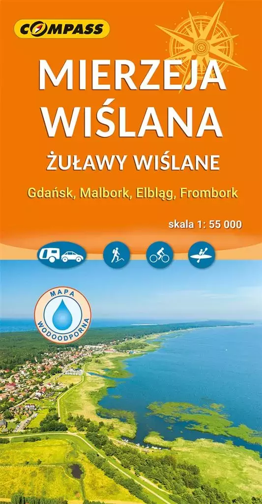 Mapa - Mierzeja Wiślana 1:55 000 - Książki