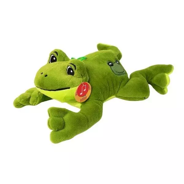 Pluszak Zaba z Głosem 26cm Leżąca Deef Vic04230 - Zabawki