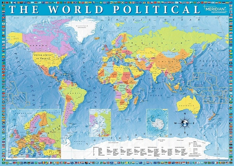Puzzle 2000 elementów. Mapa polityczna Świata - Puzzle