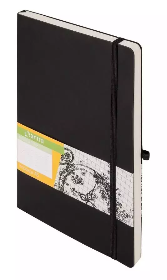 Notes A5 Linia Impresja Czarny ANTRA - Papiernicze i szkolne