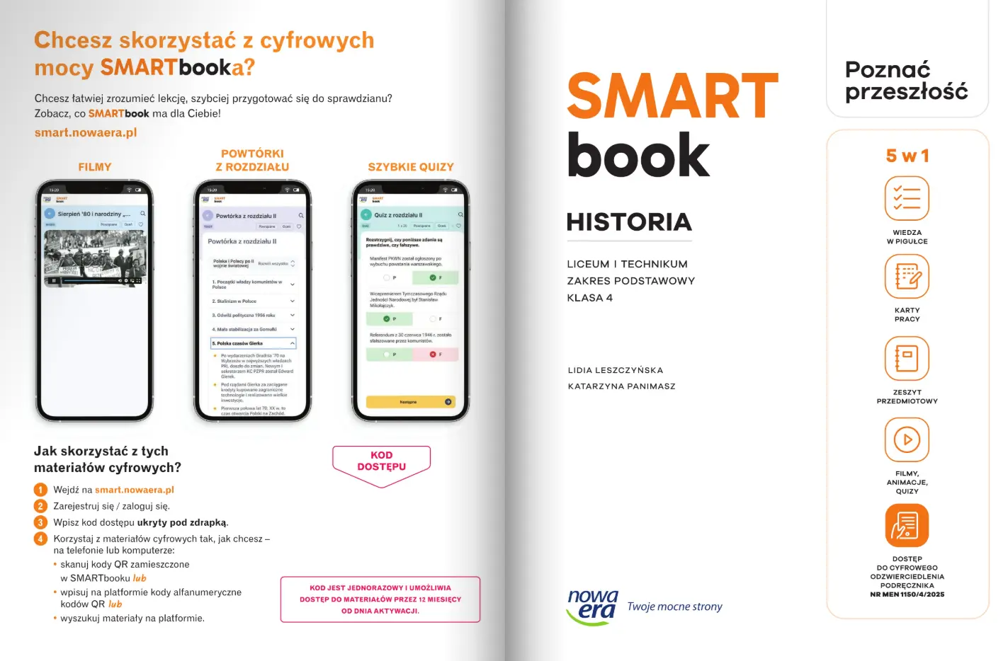 SMARTbook. Historia 4. Poznać przeszłość. Liceum i technikum. Zakres podstawowy - Książki