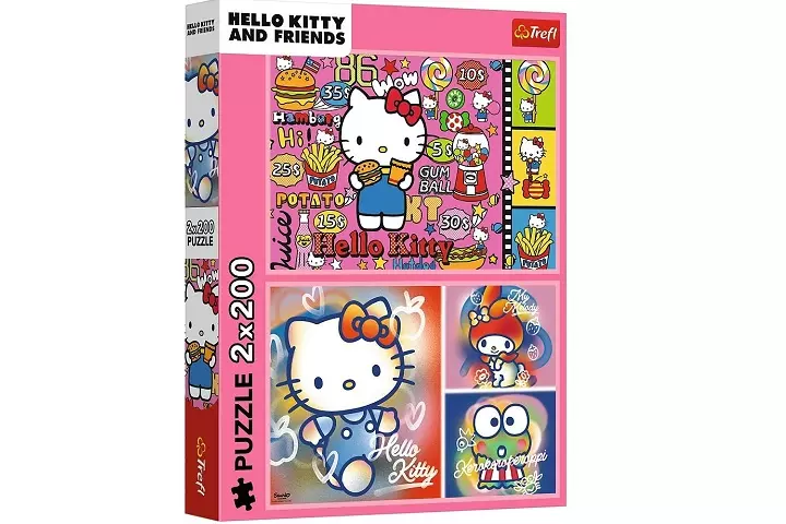 PUZZLE 2x200 Hello Kitty i przyjaciele 13336 - Zabawki