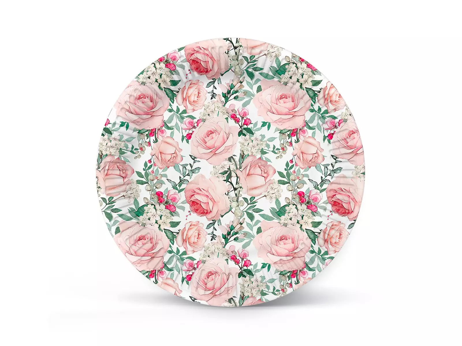 Talerzyki papierowe 23 cm, Gorgeous Roses (8 sztuk) - Papiernicze i szkolne