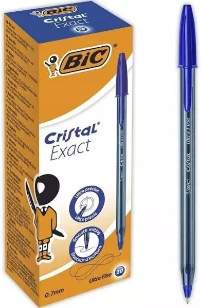 Długopis Cristal Exact niebieski. 1 sztuka - Papiernicze i szkolne