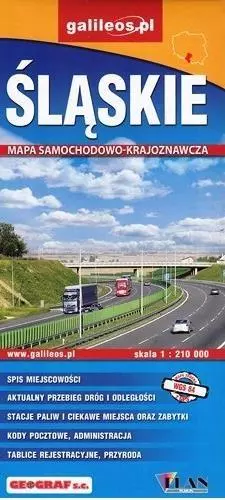 Mapa samochodowo-kraj. - Śląskie 1: 210 000 - Książki