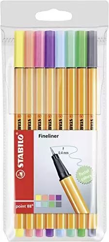 Cienkopisy point 88 pastelowe (8 sztuk) - Papiernicze i szkolne