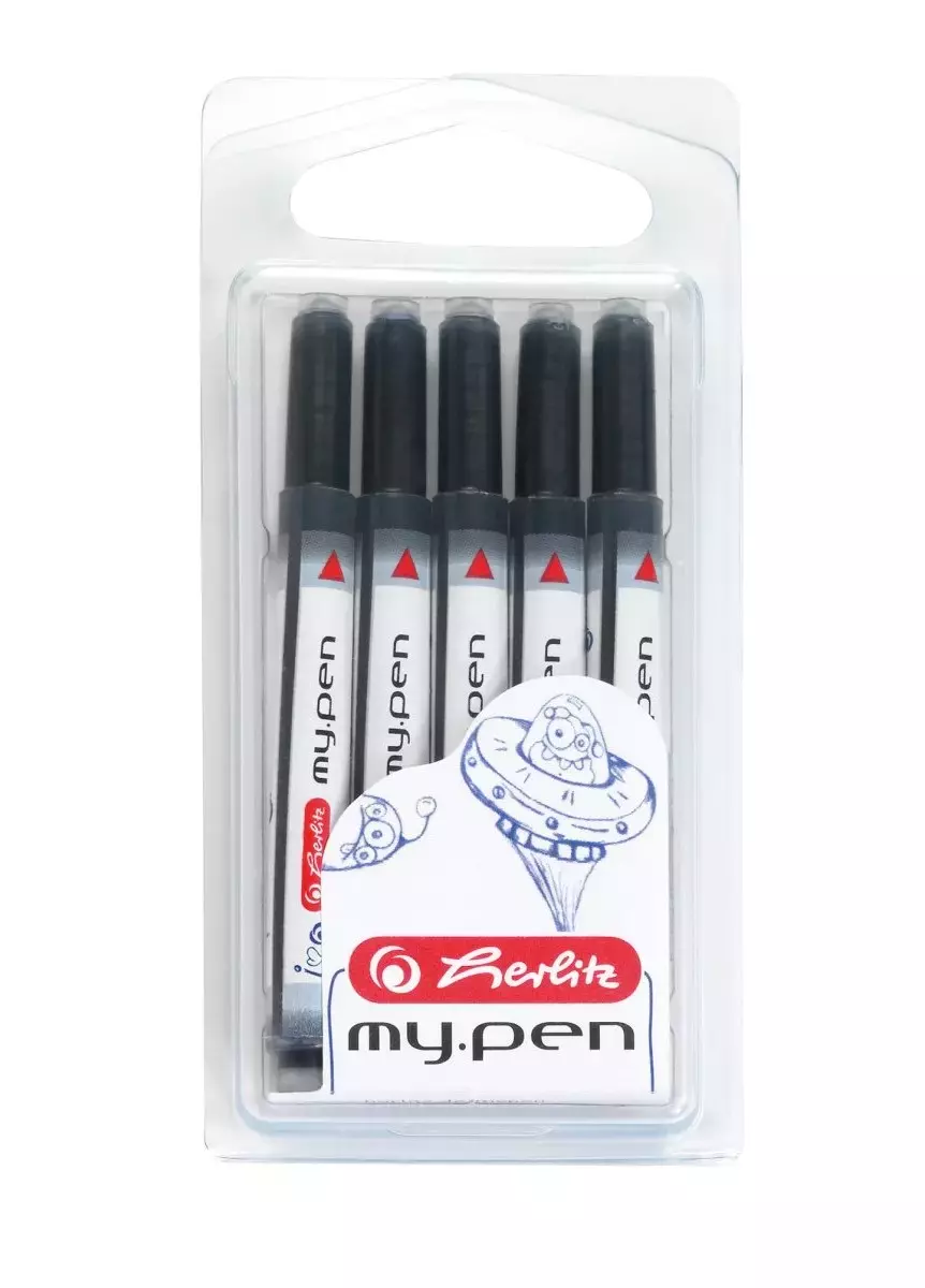 Naboje do pióra, niebieskie (5 sztuk) - Papiernicze i szkolne