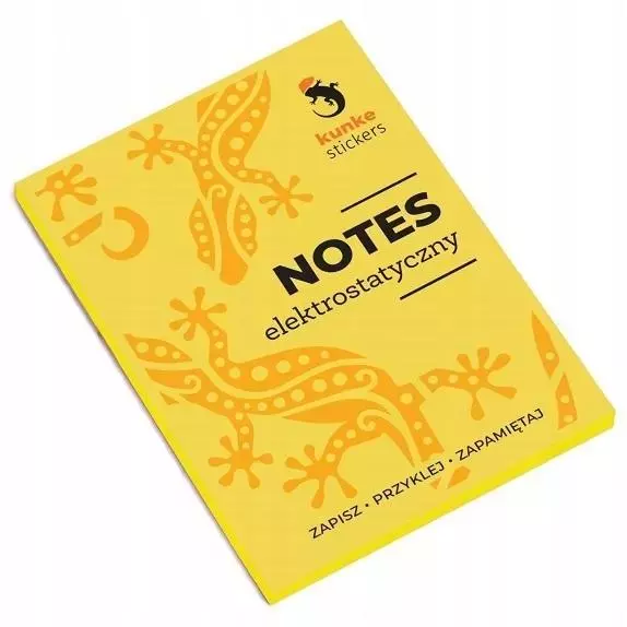 Notes elektrostatyczny Memox żółty 100 karteczek - Papiernicze i szkolne