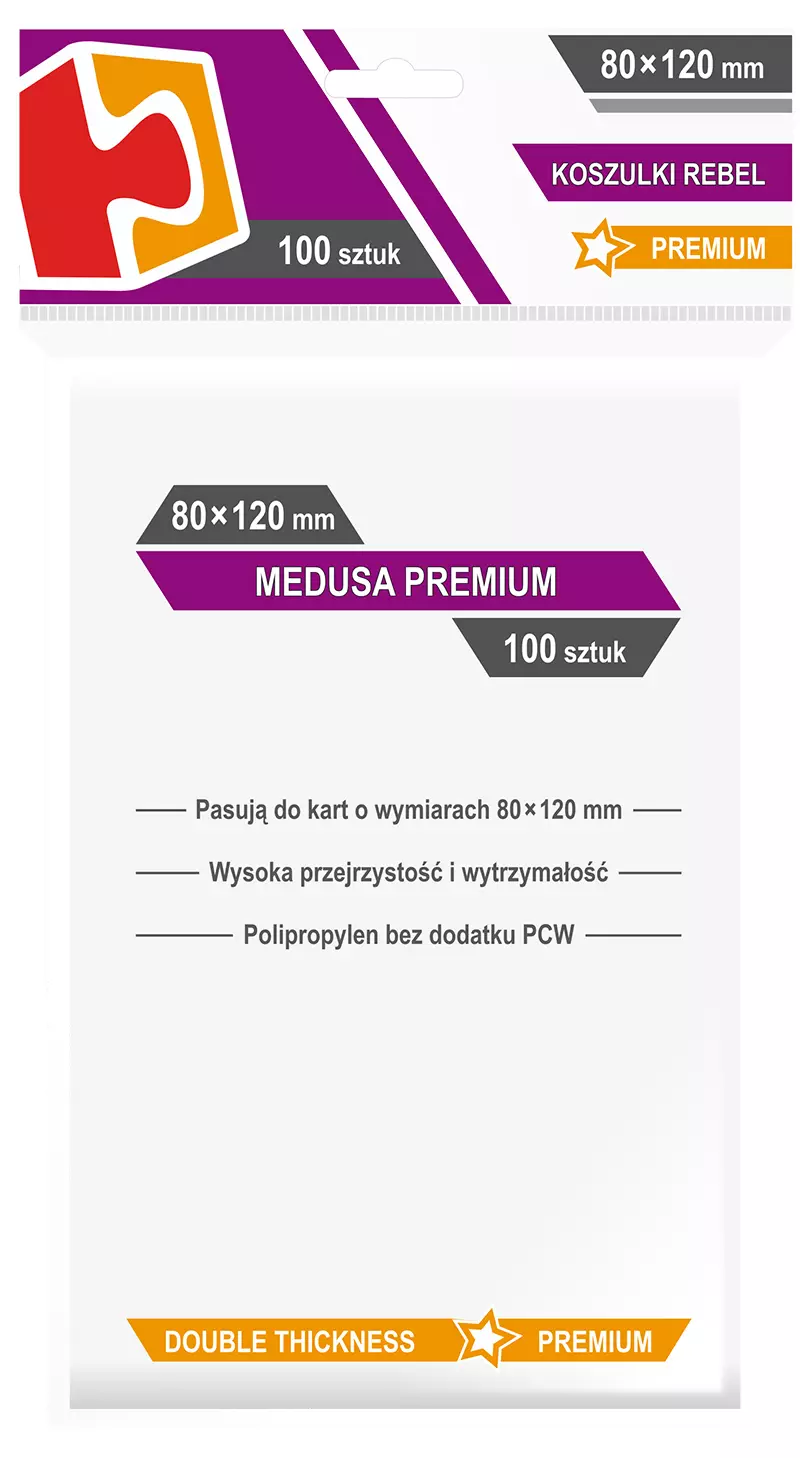 Koszulki Medusa premium, 8x12 cm (100 sztuk) - Gry