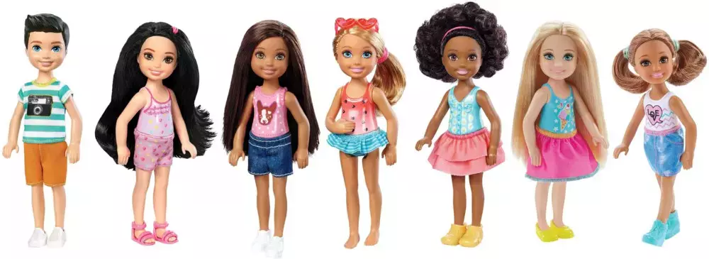 Barbie Family. DWJ33 Chelsea i przyjaciele, mix wzorów - Zabawki