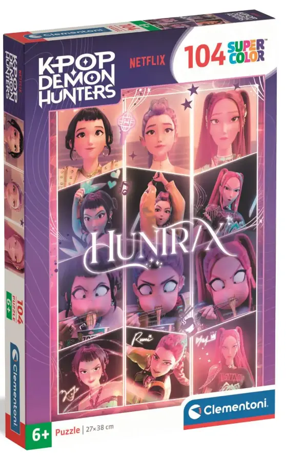 Puzzle 104 elementy. Super color. K-Pop Demon Hunters - Puzzle
