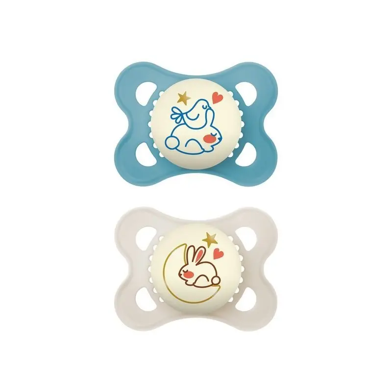 Smoczek Mam symetryczny silikon 2 m + - Zabawki