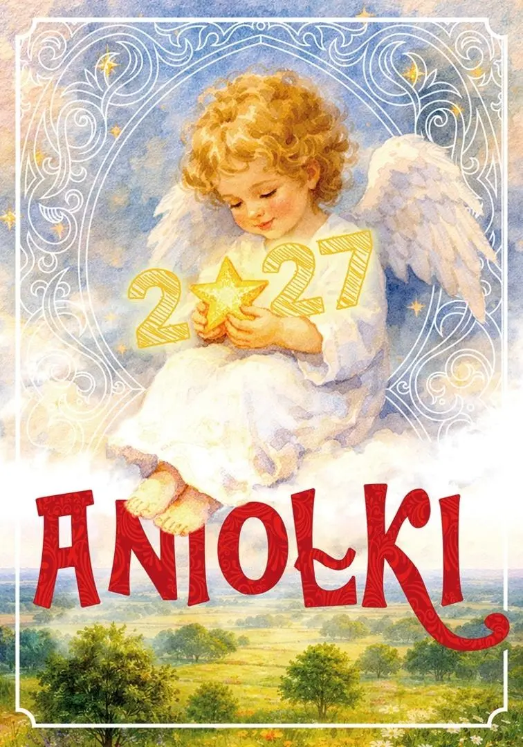 Kalendarz 2027 ścienny Aniołki ekonomiczny - Książki