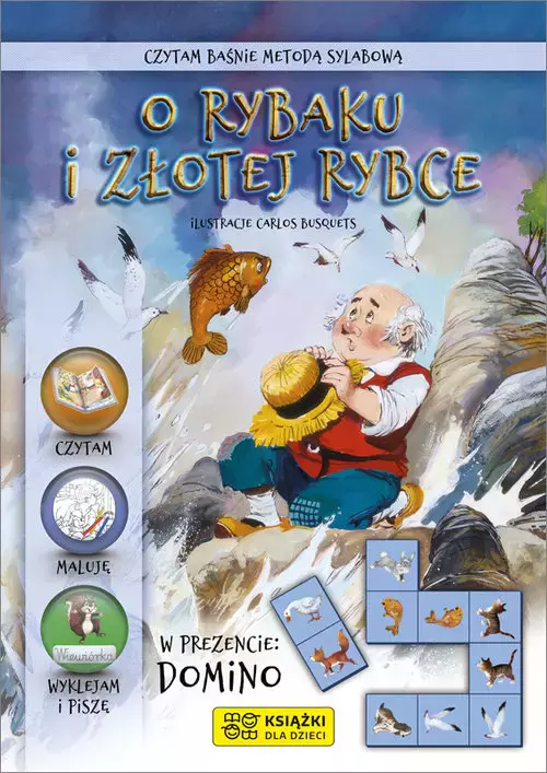 Czytam baśnie metodą sylabową. O rybaku i złotej rybce - Książki