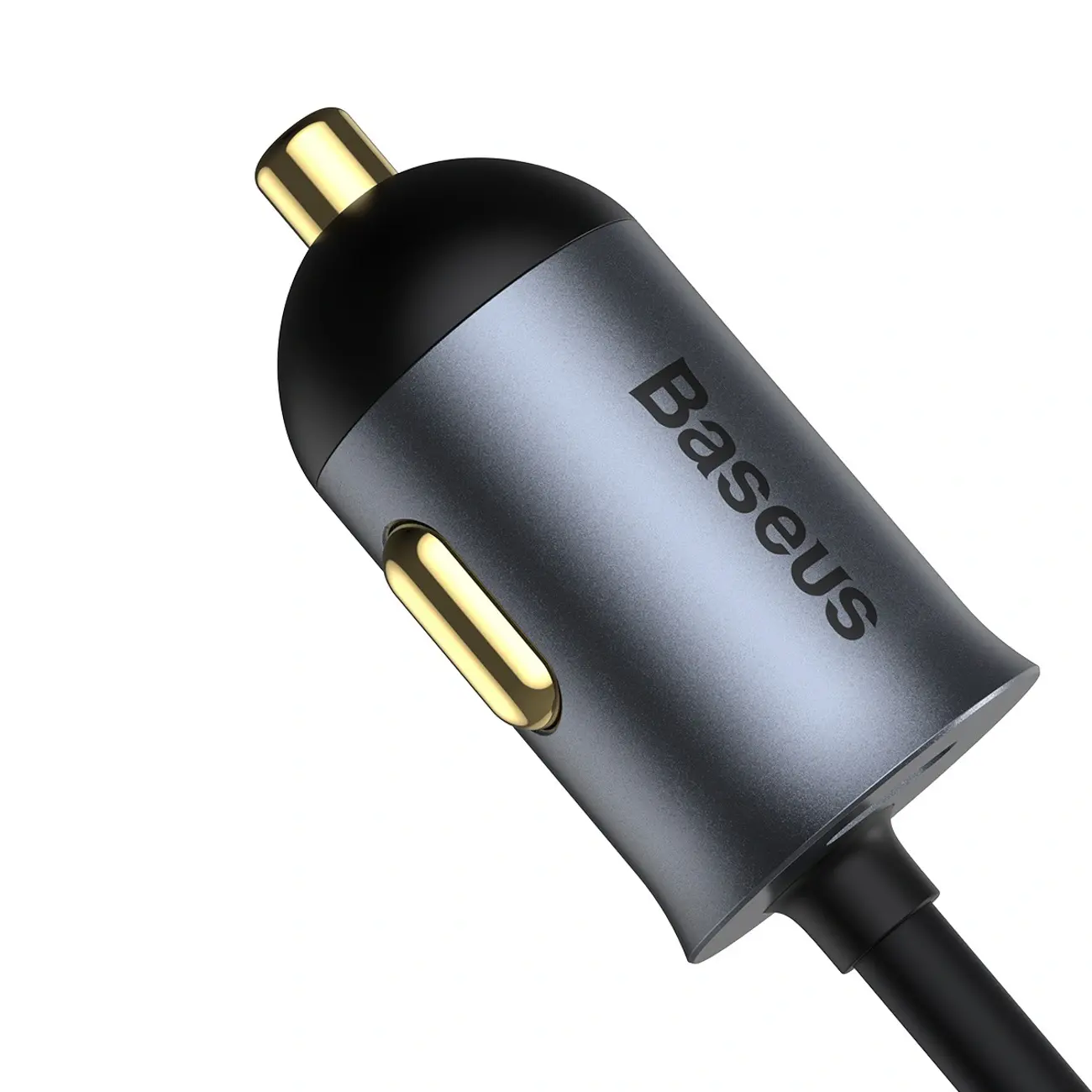 Ładowarka samochodowa Baseus Share Together 120W wieloportowa 2x USB-A + 2x USB-C - szara - Elektronika i akcesoria