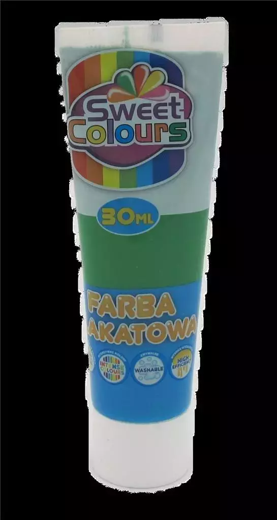 Farba plakatowa w tubie zielona trawiasta 30ml - Papiernicze i szkolne