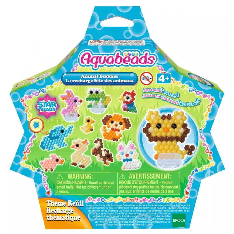 Aquabeads. Zestaw uzupełniający Wesołe zwierzątka - Zabawki