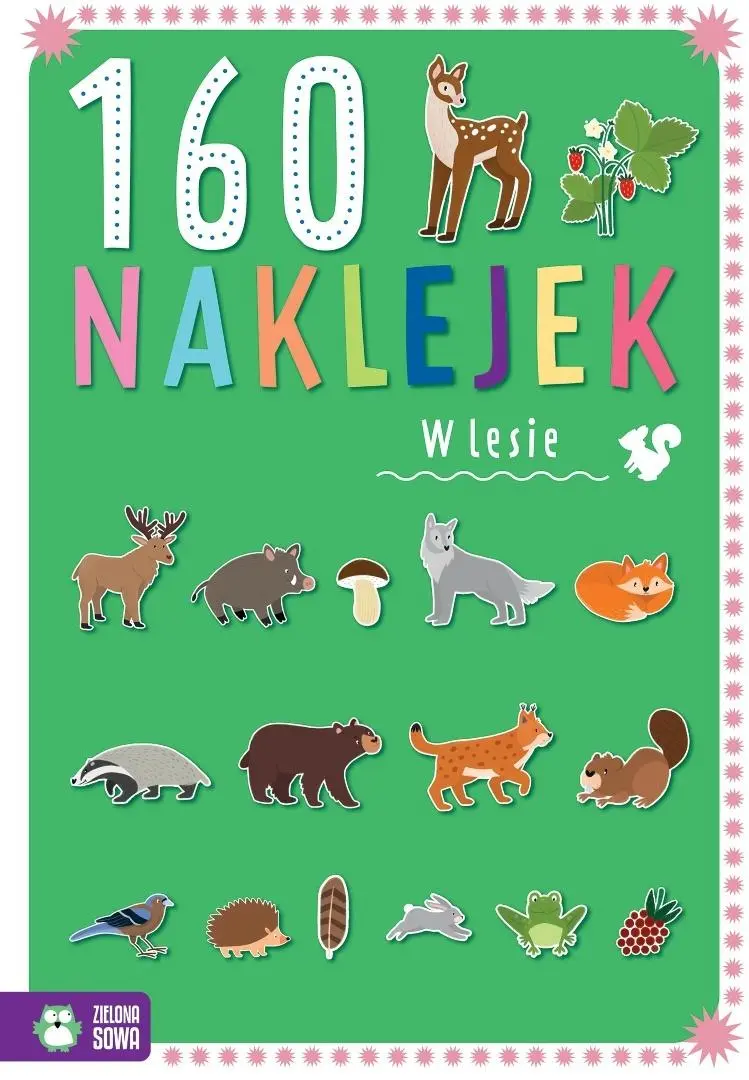 160 naklejek. W lesie - Książki