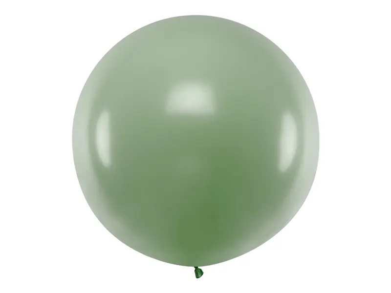 Balon okrągły 1 m, Pastel Rosemary Green - Impreza