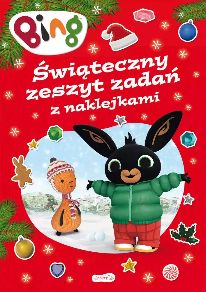 Bing. Świąteczny zeszyt zadań z naklejkami - Książki