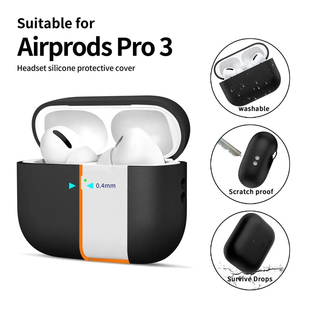 Tech-Protect Silicone Apple AirPods Pro 3 Black - Elektronika i akcesoria
