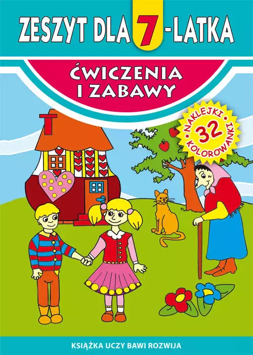Ćwiczenia i zabawy. Zeszyt dla 7-latka - Książki