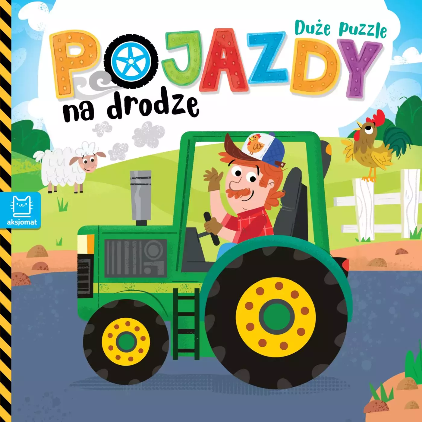 Pojazdy na drodze. Duże puzzle - Książki