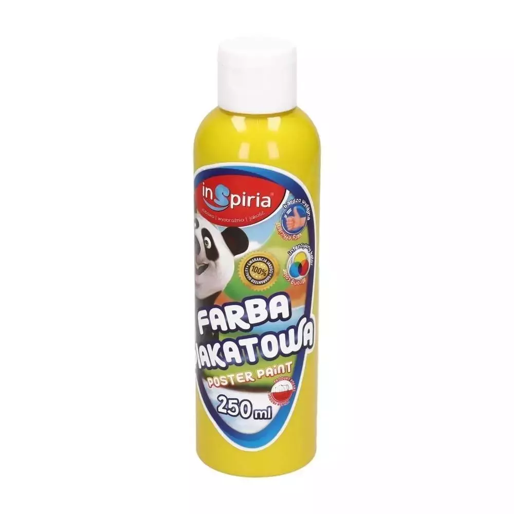 Farba plakatowa żółta 250ml - Papiernicze i szkolne