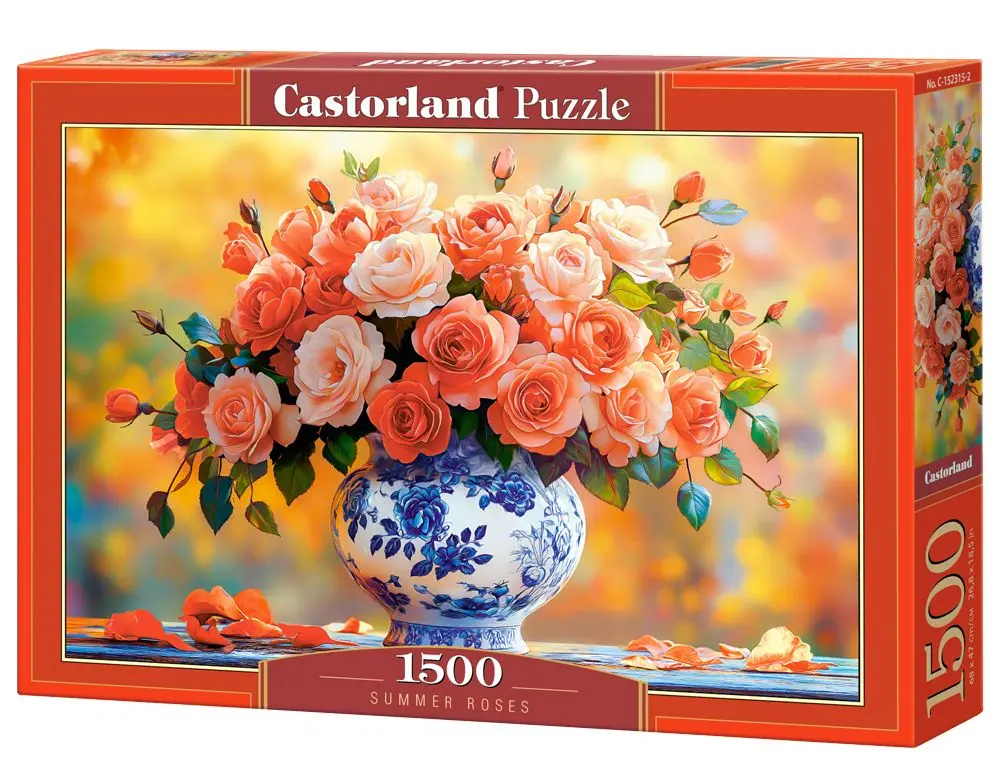Puzzle 1500 elementów. Letnie róże - Puzzle
