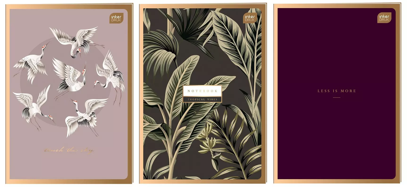Zeszyt A4 60 kartek w kratkę Metalic Satin Gold - Papiernicze i szkolne