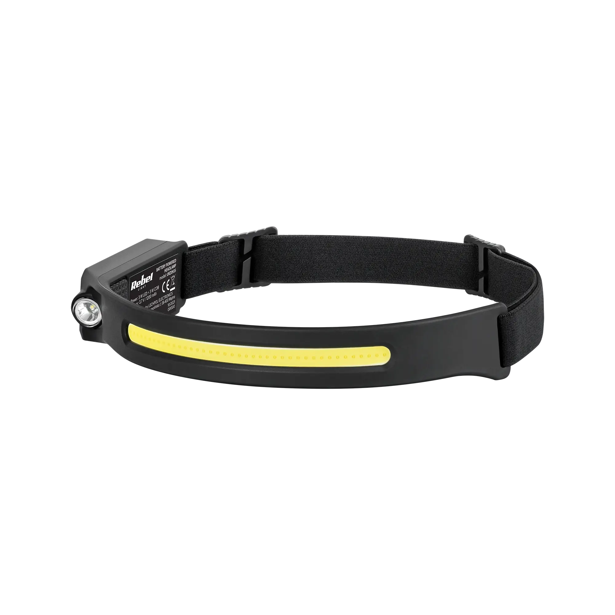 Latarka czołowa akumulatorowa (5W COB+ 3W Led) - opaska - Elektronika i akcesoria
