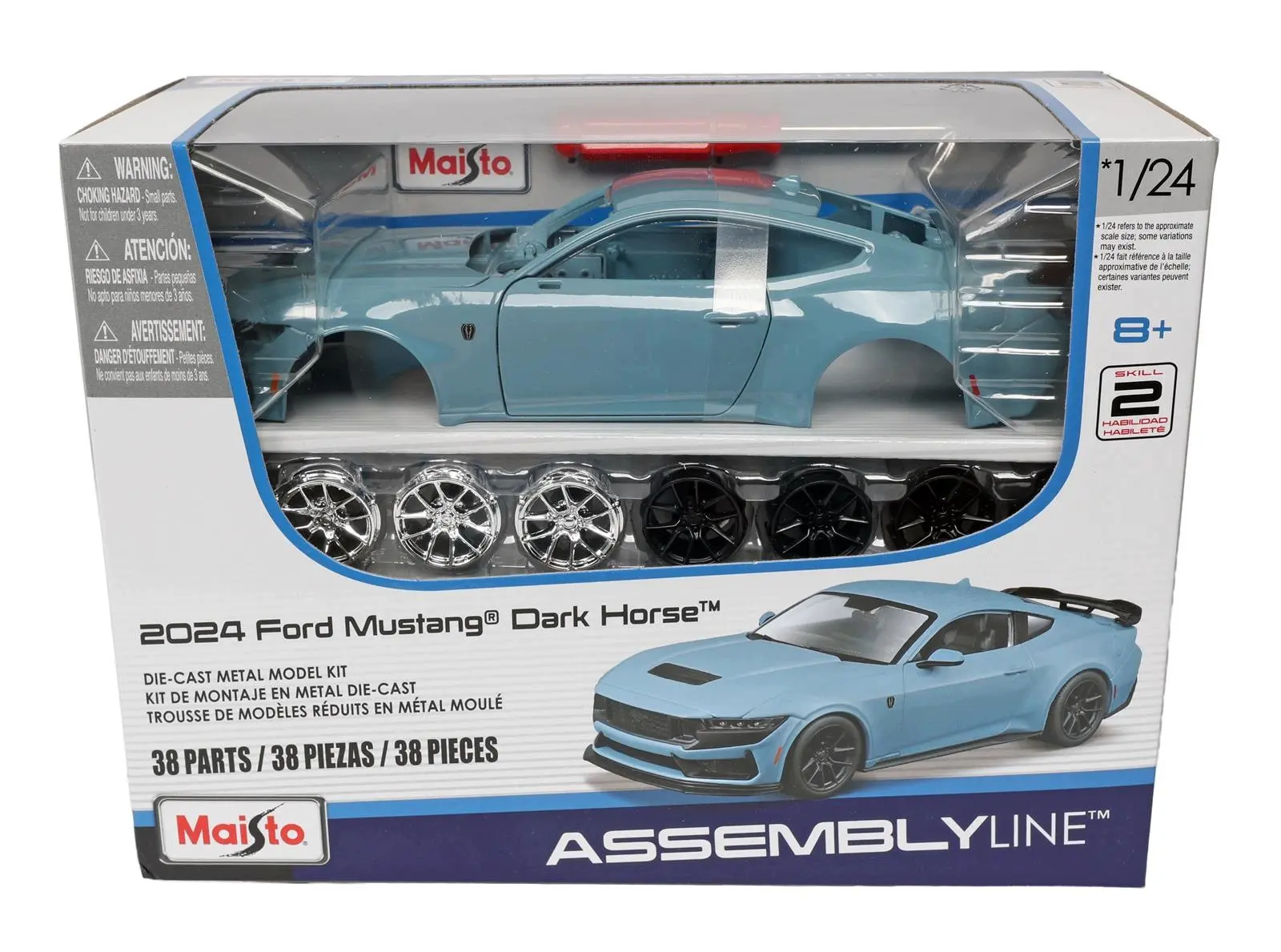 Ford Mustang Dark Horse 2024 Maisto KIT 1:24 Model do Składania Złożenia - Zabawki