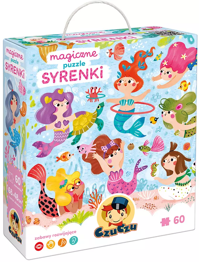 CzuCzu. Magiczne puzzle 60 elementów. Syrenki - Puzzle