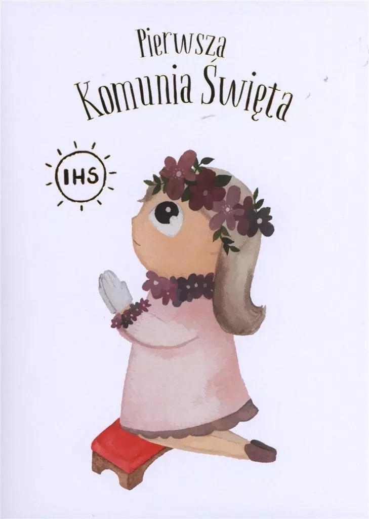 Karnet B6. Komunia, dziewczynka - Papiernicze i szkolne