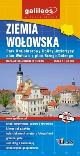 Ziemia Wołowska, mapa turystyczna 1:40 000 - Książki
