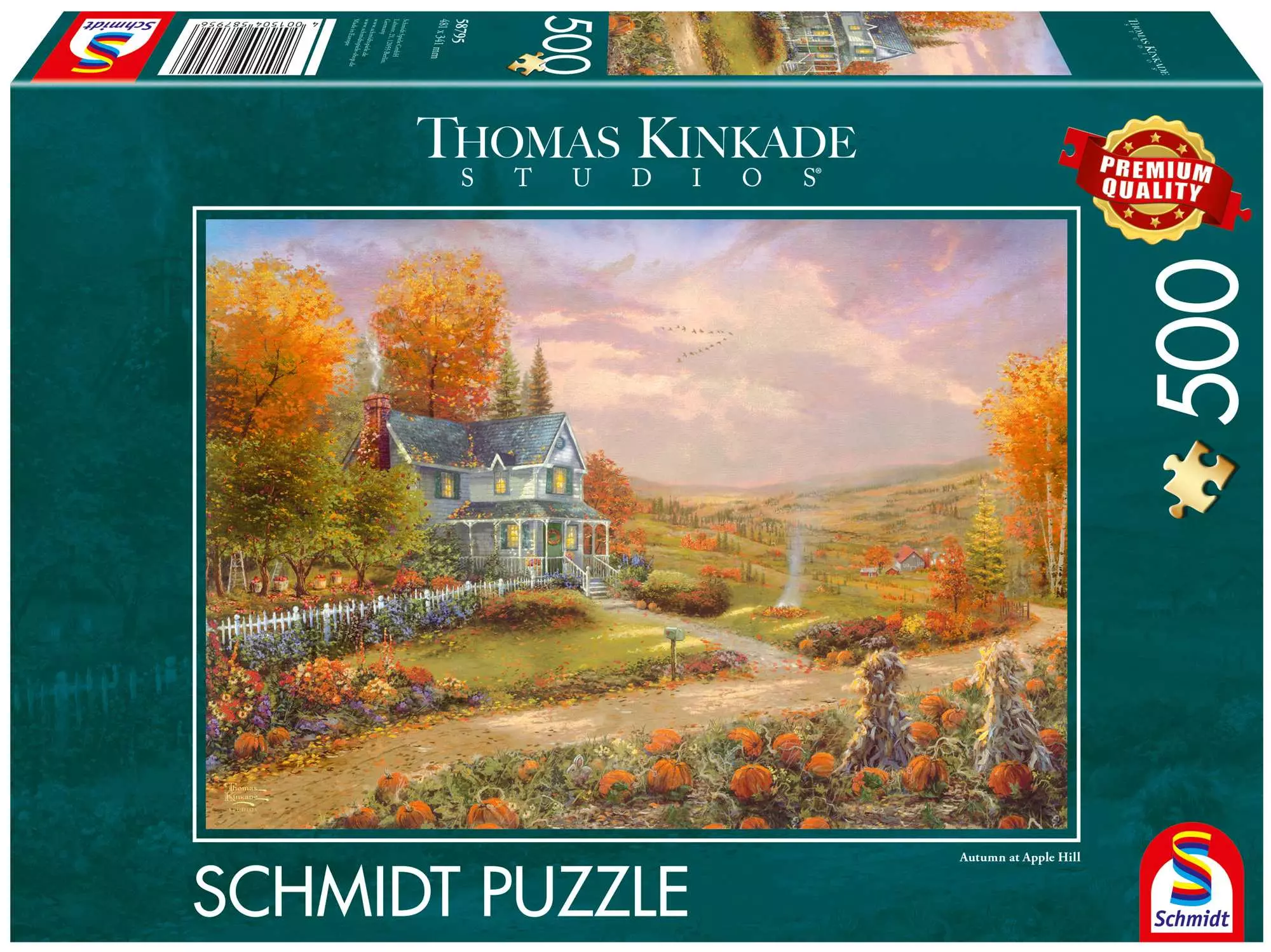 Puzzle 500 PQ T.Kinkade Jesień w Apple Hill 113666 - Puzzle