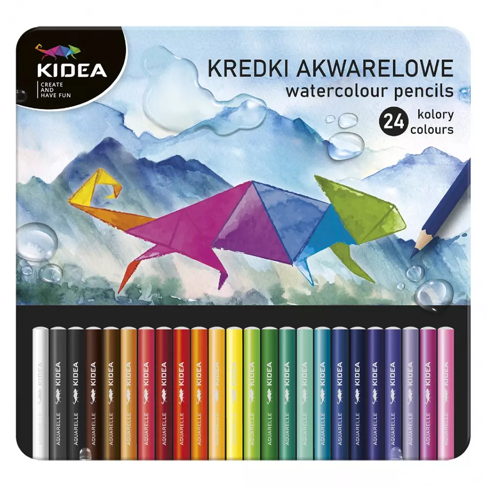 Kredki Akwa Olo 24kol/180 Kidea Derform Met pudełko - Papiernicze i szkolne